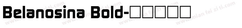 Belanosina Bold字体转换